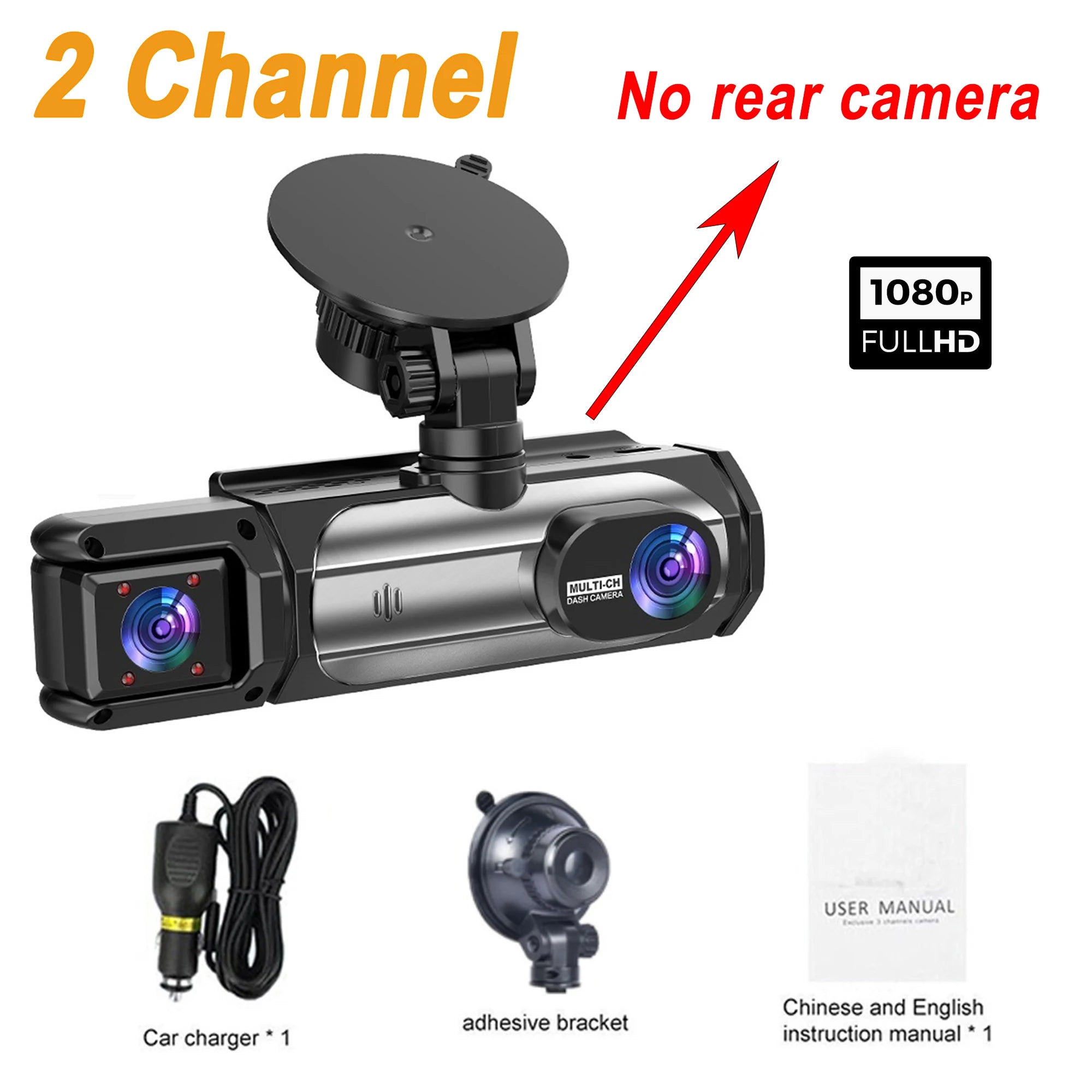 3 Cameraes Dash Cam 1080P Front and rear view camera Night Vision Parking Monit Car DVR 3way Car Video Recorder With Gift by MVEnergo