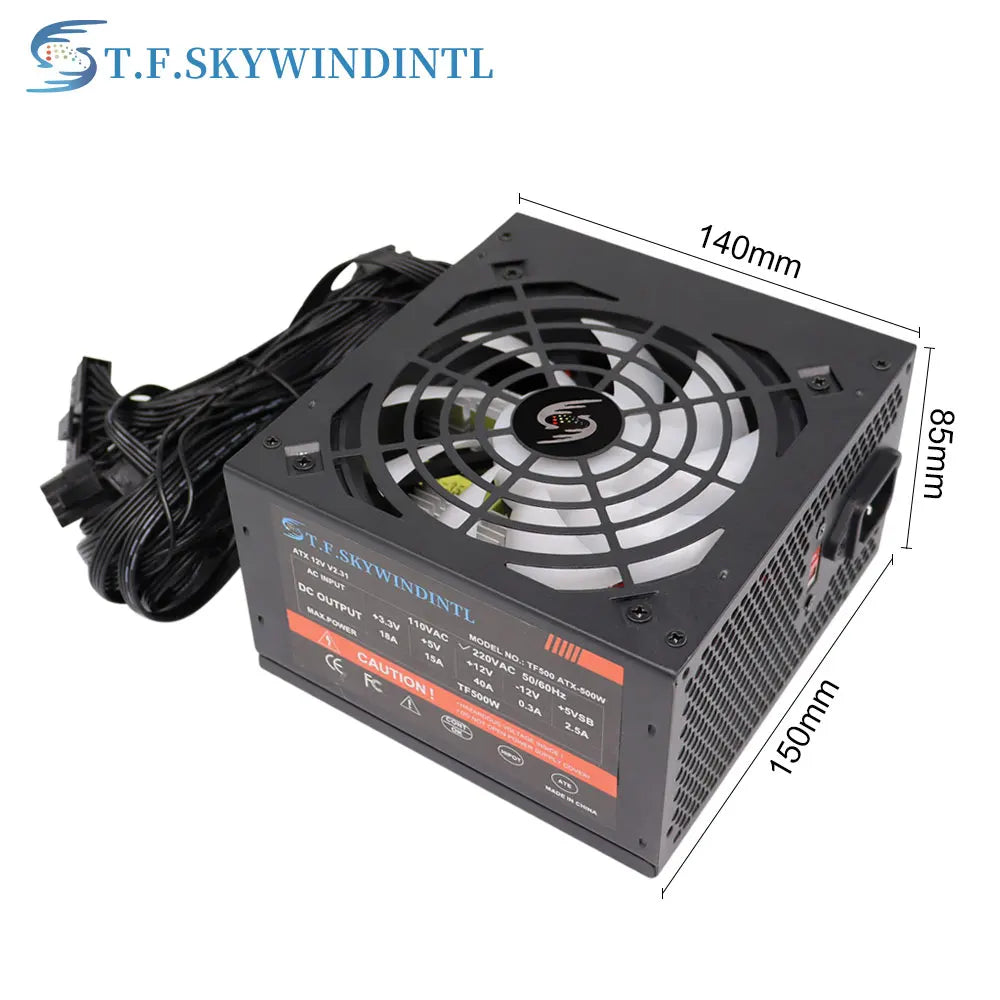 Fonte 500w PSU12V PC Power Sources For Office 500W 24pin ATX Computer Power Supply PSU 500W PC Gaming Power PC Gamer Source Game by MVEnergo