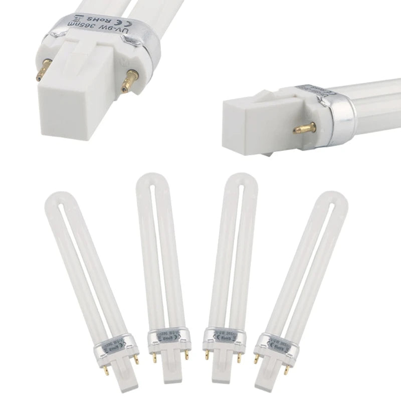2021 New 9W Dryer UV Lamp Tube Light Bulbs Gel Nails Art Gel Dryer Replacement Curing Tools by MVEnergo