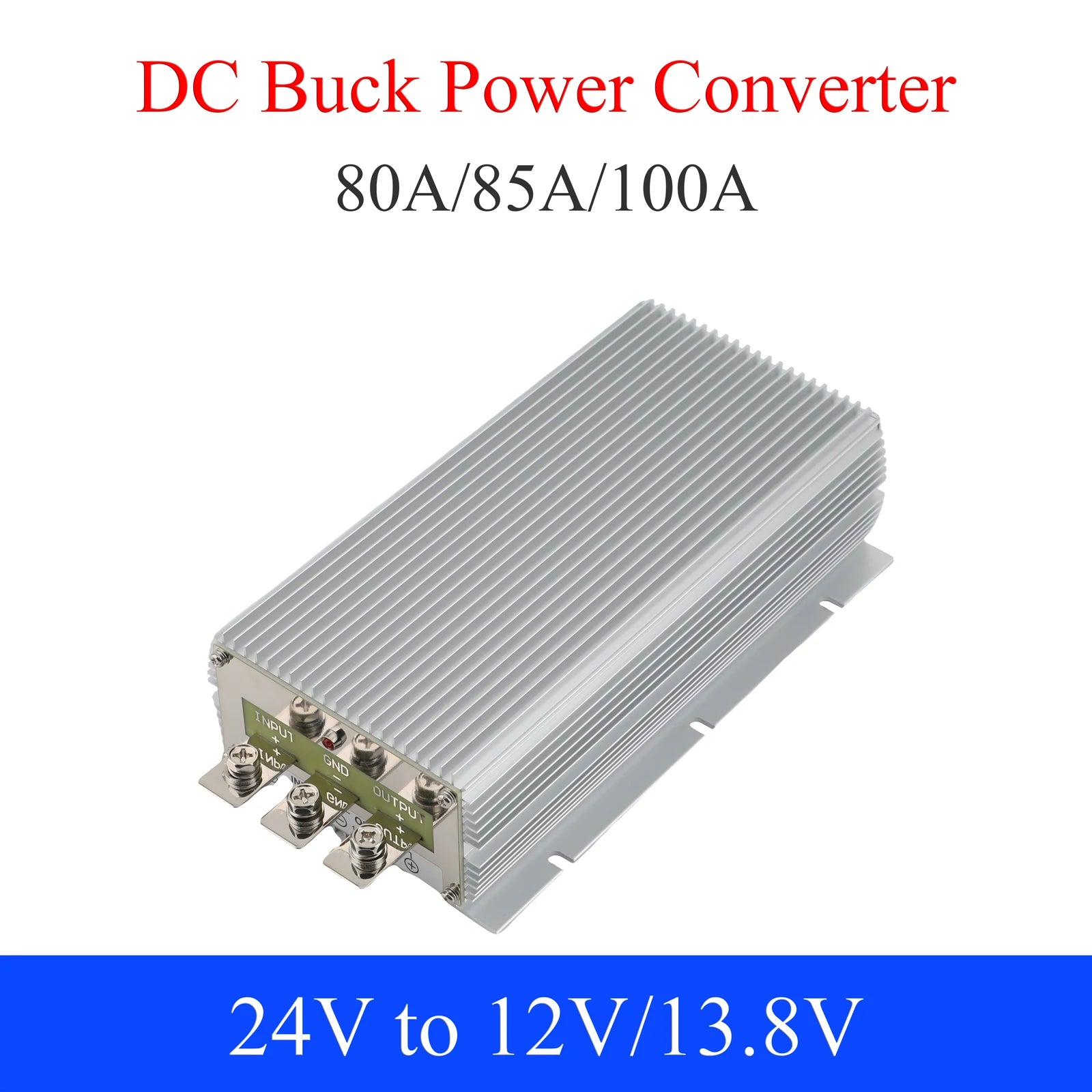 24V to 12V/13.8V DC Power Converter 80A 85A 100A Automotive Buck Regulator Step Down Voltage Power Supply Module For Car by MVEnergo