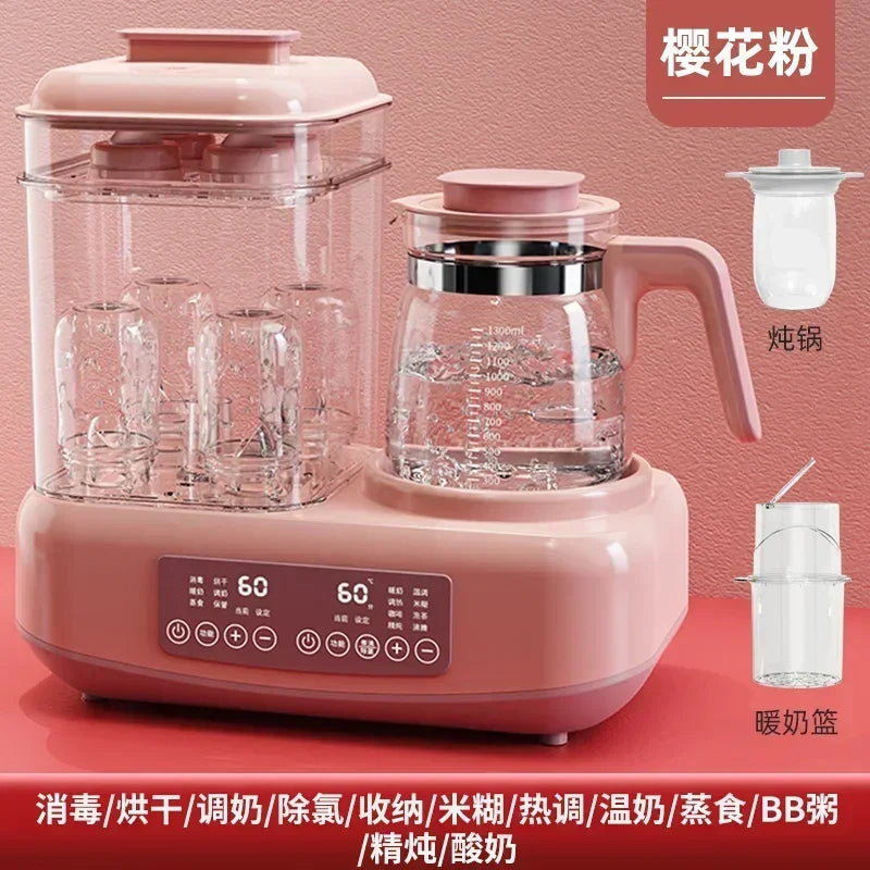 220V Baby Bottle Sterilizer with Drying Two-in-one Warm Milk Heater Constant Temperature Kettle Feeding Milk Mixer Electric C by MVEnergo