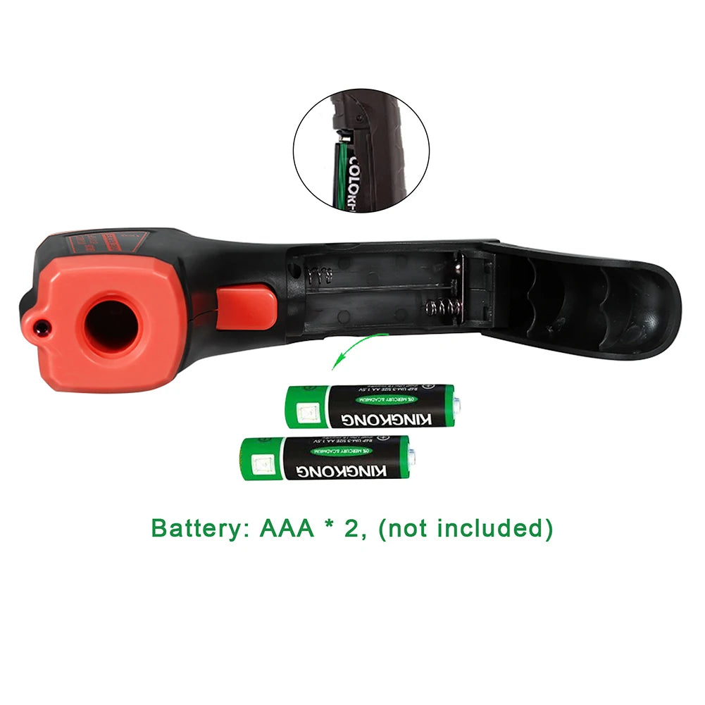 Digital Infrared Thermometer -50~600℃ / -58~1122℉ Contactless Temperature Tester IR Laser Pyrometer LCD Non-Contact Pyrometer by MVEnergo