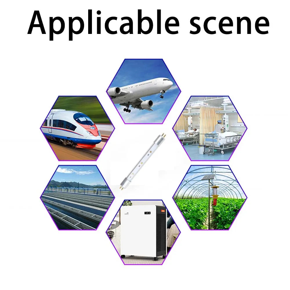 High Quality T5 Deep UV LED Ultraviolet Tube Lamps 270nm 280nm UVC with UVA 12V 24V For Purification Disinfection Sterilization by MVEnergo