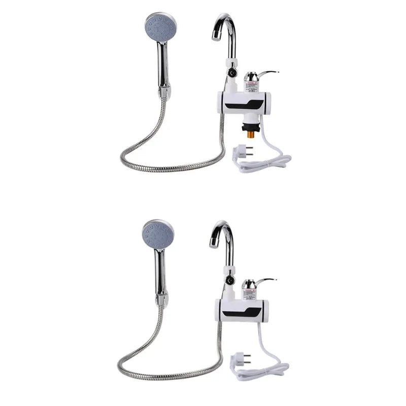 3000W EU Plug Instant Electric Water Heater Shower Digital Display 220V Kitchen Bathroom Tankless Hot Water Faucet Heater by MVEnergo