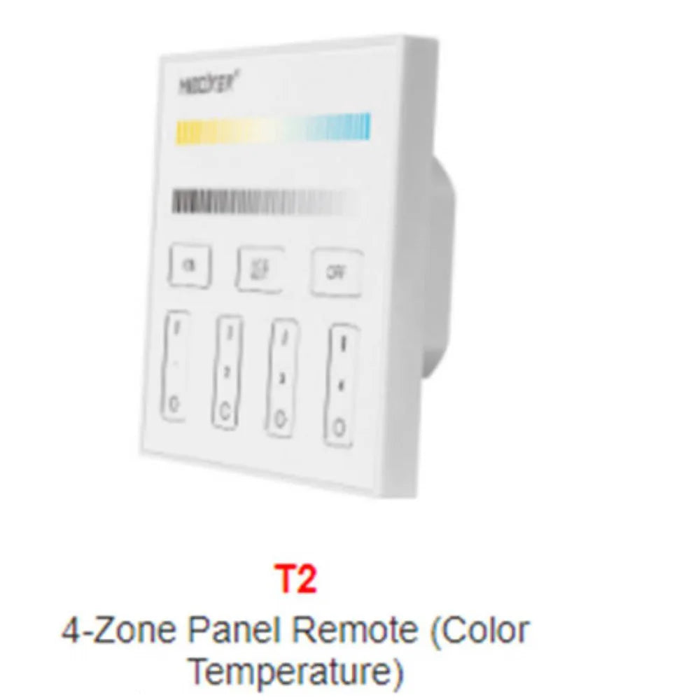 Milight B0 B1 B2 B3 B4 B8 4-Zone 8 Zone 2.4GHz Wireless WIFI Touch Panel Dimmer/RGBW/RGB + CCT LED Smart Remote Controller