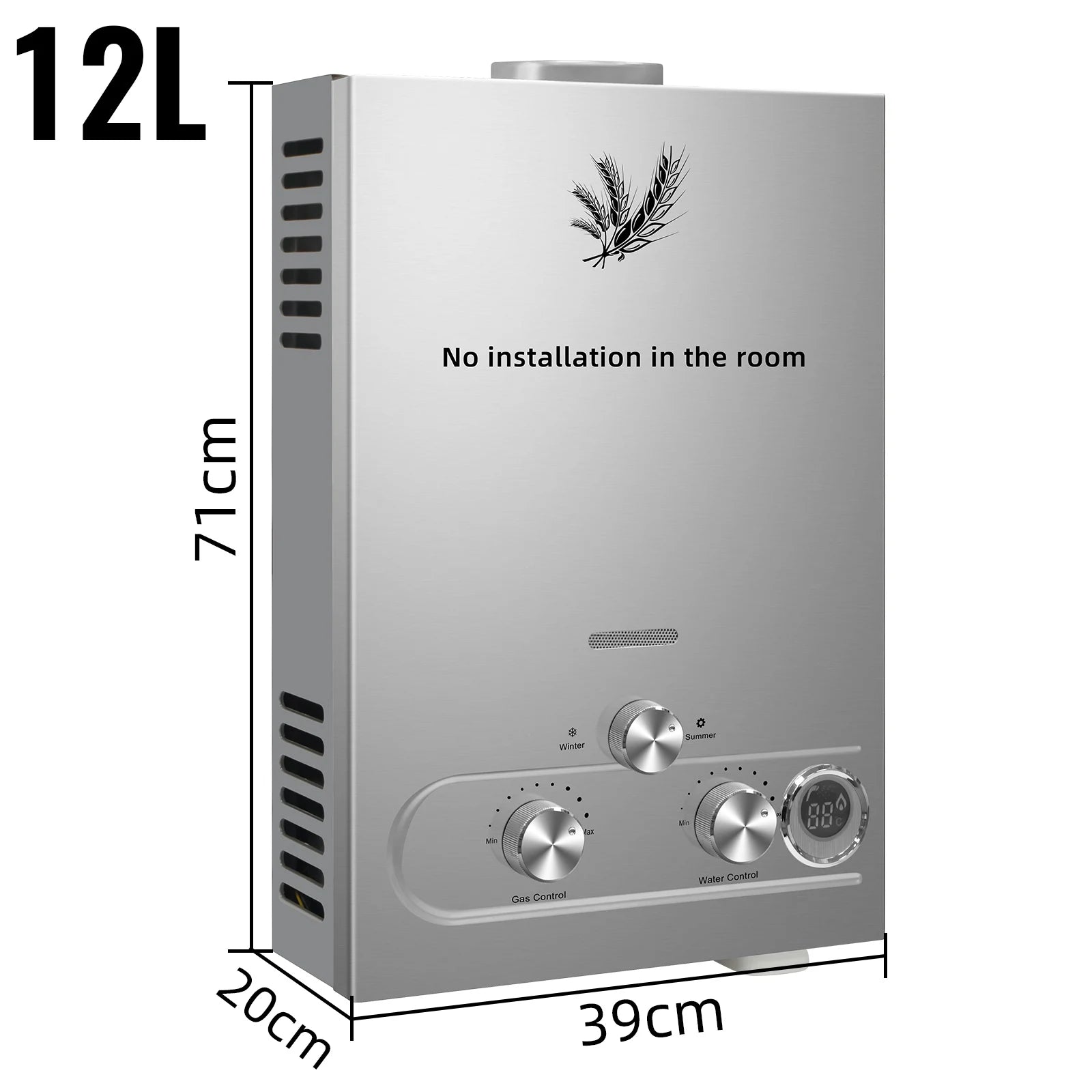 VEVOR LPG liquefied petroleum gas water heater 6L 8L 10L 12L 16L 18L liquefied petroleum gas propane butane water heater by MVEnergo