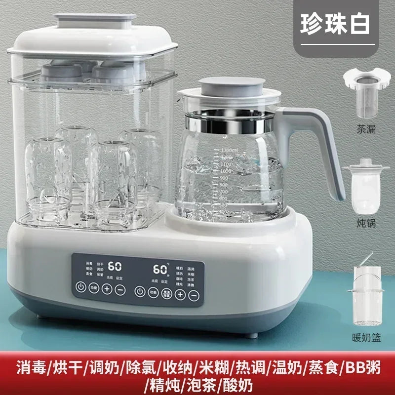 220V Baby Bottle Sterilizer with Drying Two-in-one Warm Milk Heater Constant Temperature Kettle Feeding Milk Mixer Electric C by MVEnergo