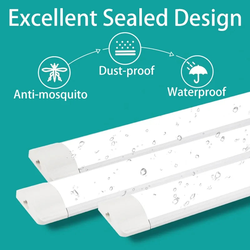 Moisture-Proof Led Tube Light 50/30cm Kitchen Lights 20W 10W 6W Cabinet Lighting Kitchen Bathroom Bedroom Tube Fixture 220V 110V by MVEnergo