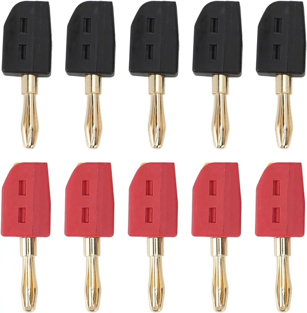4mm Banana Plug High Current Quick Connect Gold-Plated 32A 10PCS Banana Connector by MVEnergo