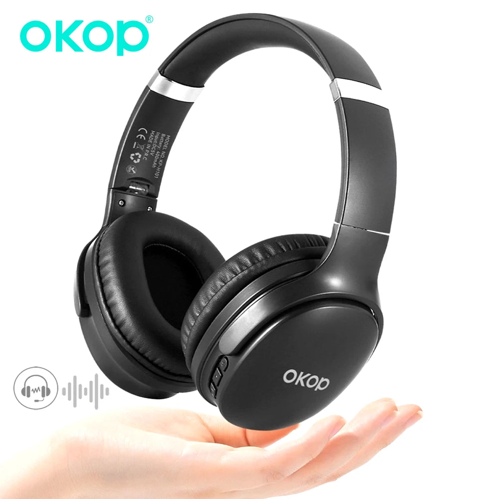 OKOP Headset Bluetooth Noise Reduction Headset,Waterproof Sweat-proof Sports Headset,E-sports Game Headse Earphones & Headphones by MVEnergo