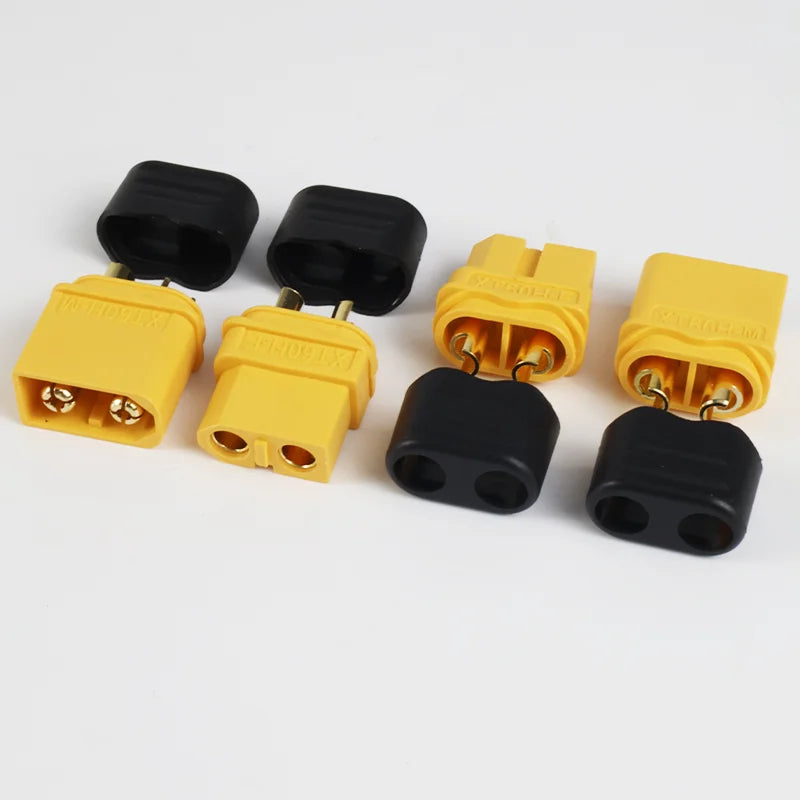 10 Pairs XT60H (XT60 Upgrade) Connectors XT60H Male Female Bullet Connectors Plugs with Sheath for Lithium Battery RC Planes Car by MVEnergo