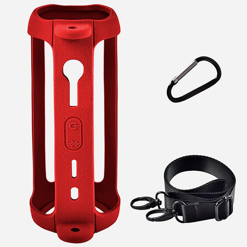ZOPRORE Silicone Sling Speaker Case Cover for JBL Flip 6 Portable Soft Protective Case for JBL Flip6 Wireless Bluetooth Speaker by MVEnergo