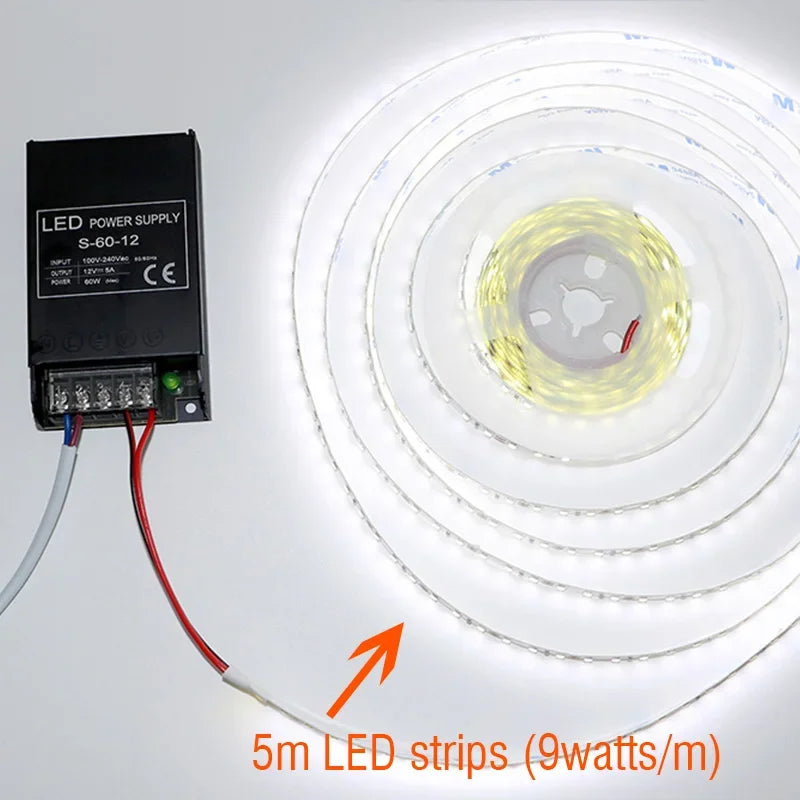 Ultra Thin Driver For LED Strips Constant Voltage Power Supply DC 12V / 24V Lighting Transformers 60W 100W 150W 200W 300W 400W