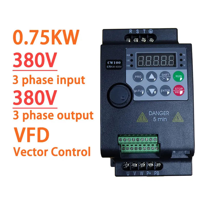 380V Or 220V Economical VFD Variable Frequency Drive Converter Inverter 0.75/1.5/2.2/3.7/4/5.5/7.5/11 KW Motor Speed Controller by MVEnergo
