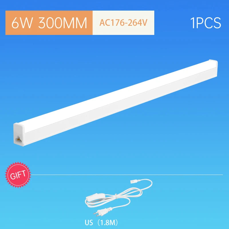T5 LED Light Tube 0.3m 0.6m 0.9m 1m 1.2m LED Lamp Tube 220V Bright Fluorescent Tube For Study Table Lamp Home Cabinet Lighting by MVEnergo