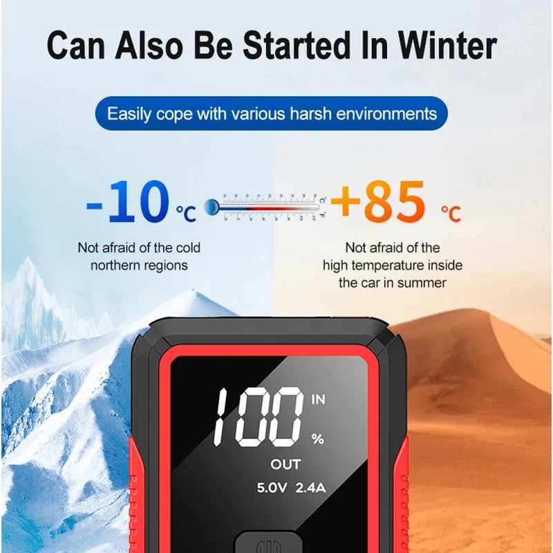 Power Bank 2000A/600A 12V Car Battery Jump Starter Portable Charger Petrol Diesel Auto Starting Device Booster Emergency Starter by MVEnergo