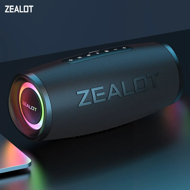ZEALOT-S56 Bluetooth Speaker 40W Output Power Bluetooth Speaker with Excellent Bass Performace IPX6 Waterproof Camping Outdoor by MVEnergo