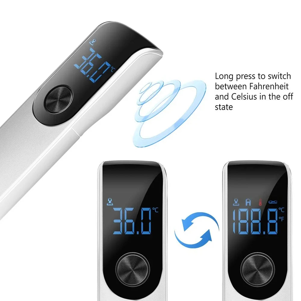 Medical IR Fever Thermometer Digital Ear Thermometer Child Adult Non-contact Body Temperature or Mini Oximeter Blood Oxygen Tool by MVEnergo