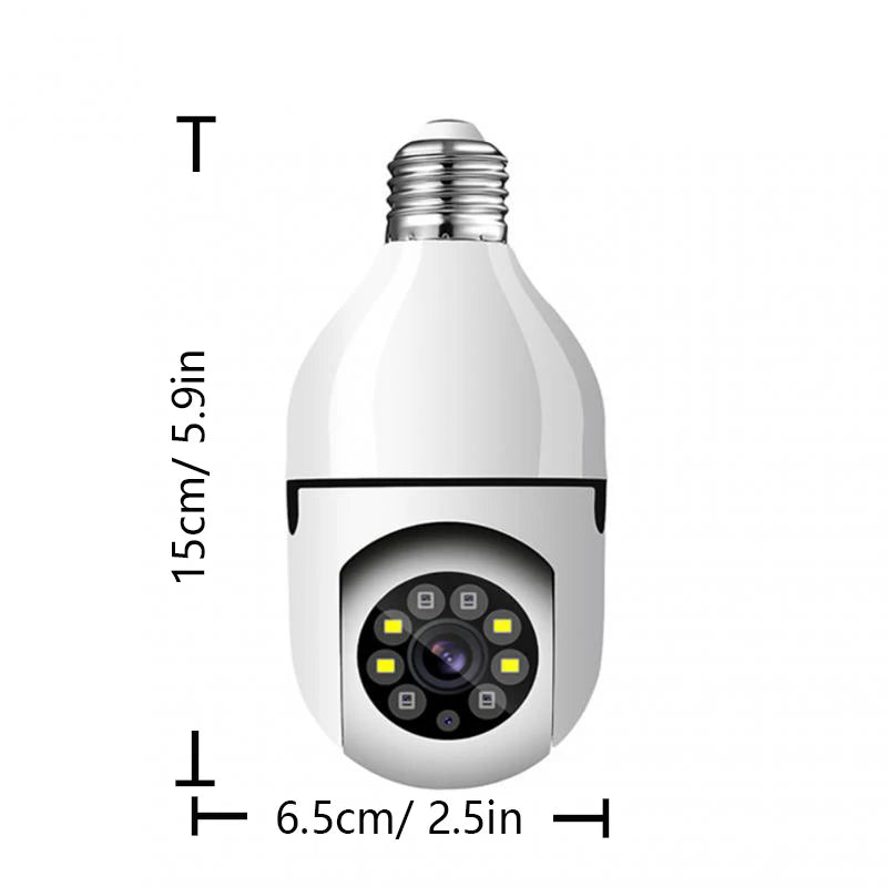 1080P HD E27 Bulb Surveillance Camera Anti-theft Outdoor Indoor Security Monitor Wireless WiFi Camera Night Vision Audio IP Came by MVEnergo