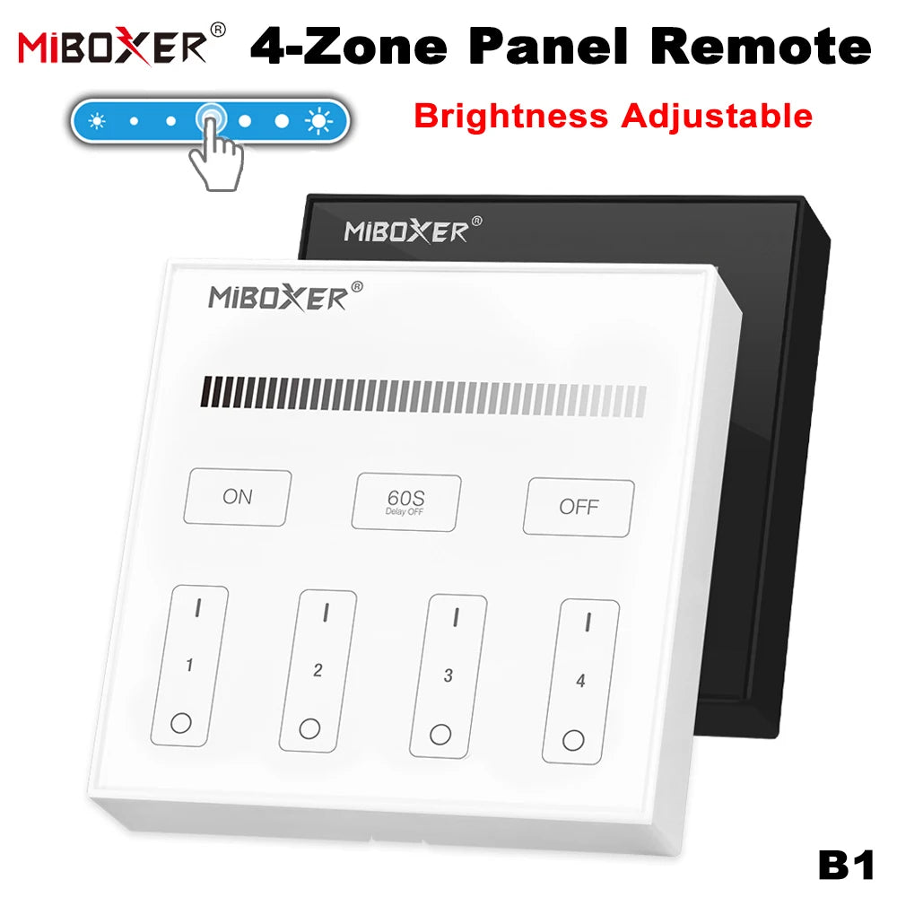 MiBoxer B0 B1 B2 B3 B4 B5 B8 T1 T2 T3 T4 P0 P1 P2 P3 P4 Brightness/CCT/RGB/RGBW/RGBCCT 2.4G Smart Panel Remote Controller Dimmer