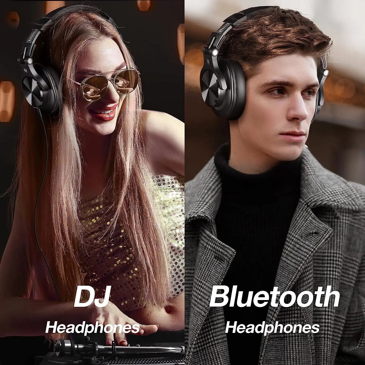 Oneodio Fusion A70 Bluetooth Headphones Hi-Res Audio Over Ear Wireless Headset Professional Studio Monitor DJ HiFi Headphones by MVEnergo