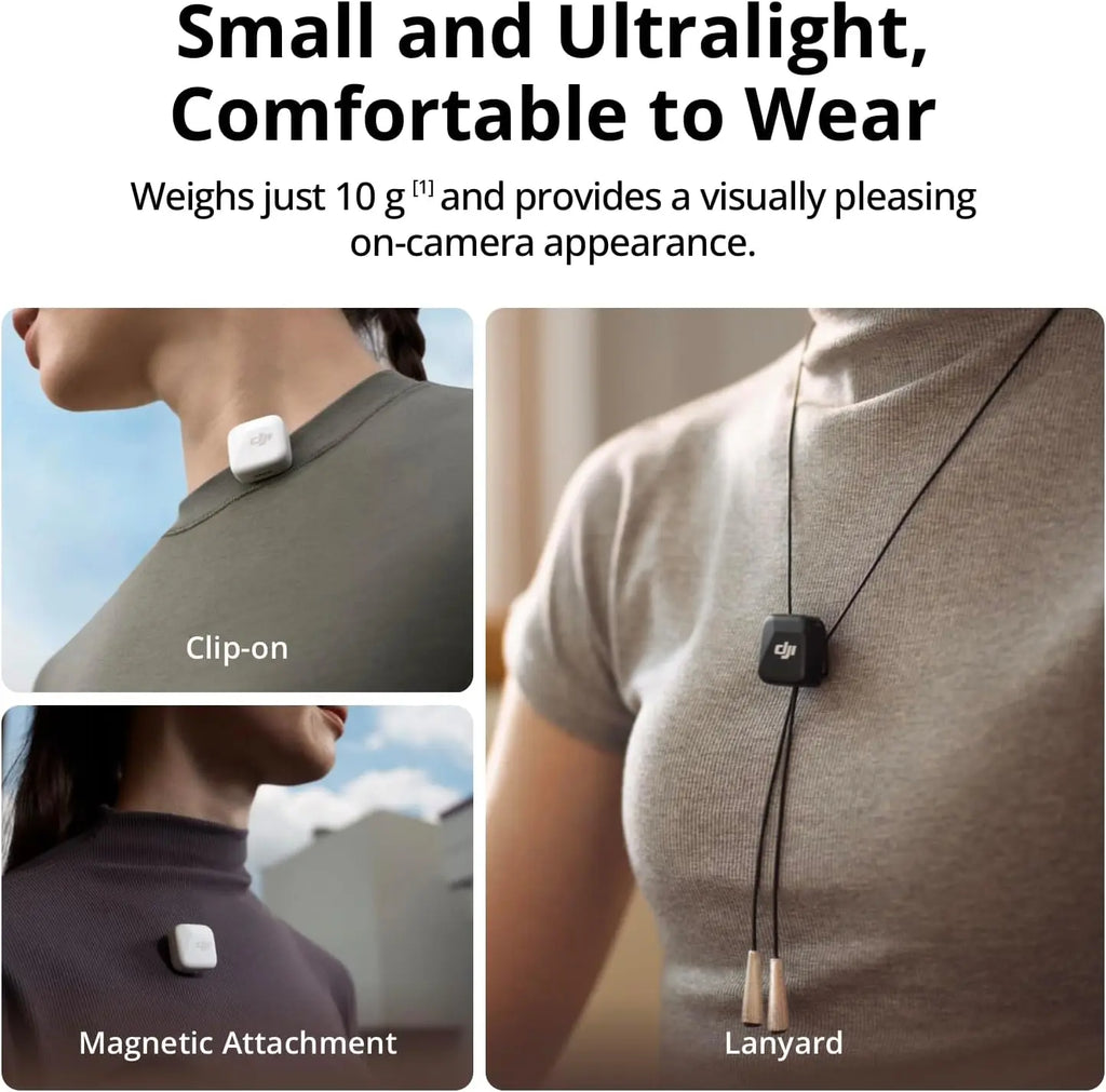 DJI Mic Mini Wireless Microphone with Intelligent Noise Cancelling High-Quality Audio With Stable Transmission by MVEnergo