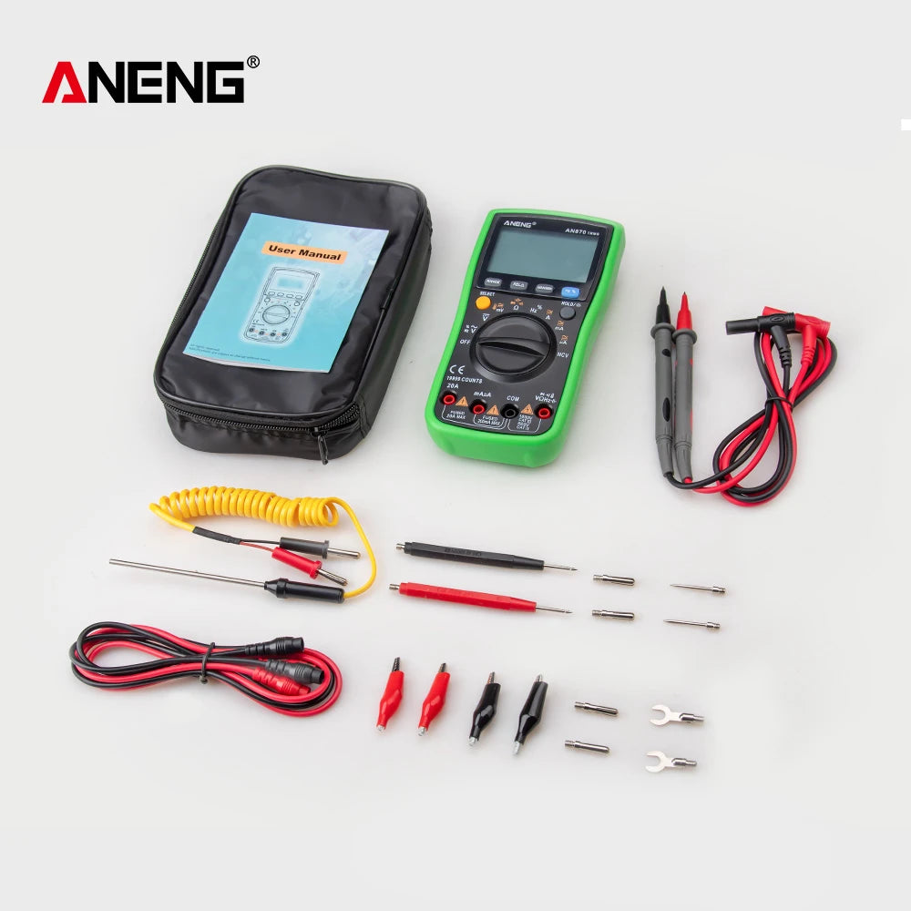 ANENG AN870 Digital Multimeter 19999 Counts True Rms Multimeters AC/DC Current Meter Voltimetro Profesional Voltage Tester f by MVEnergo