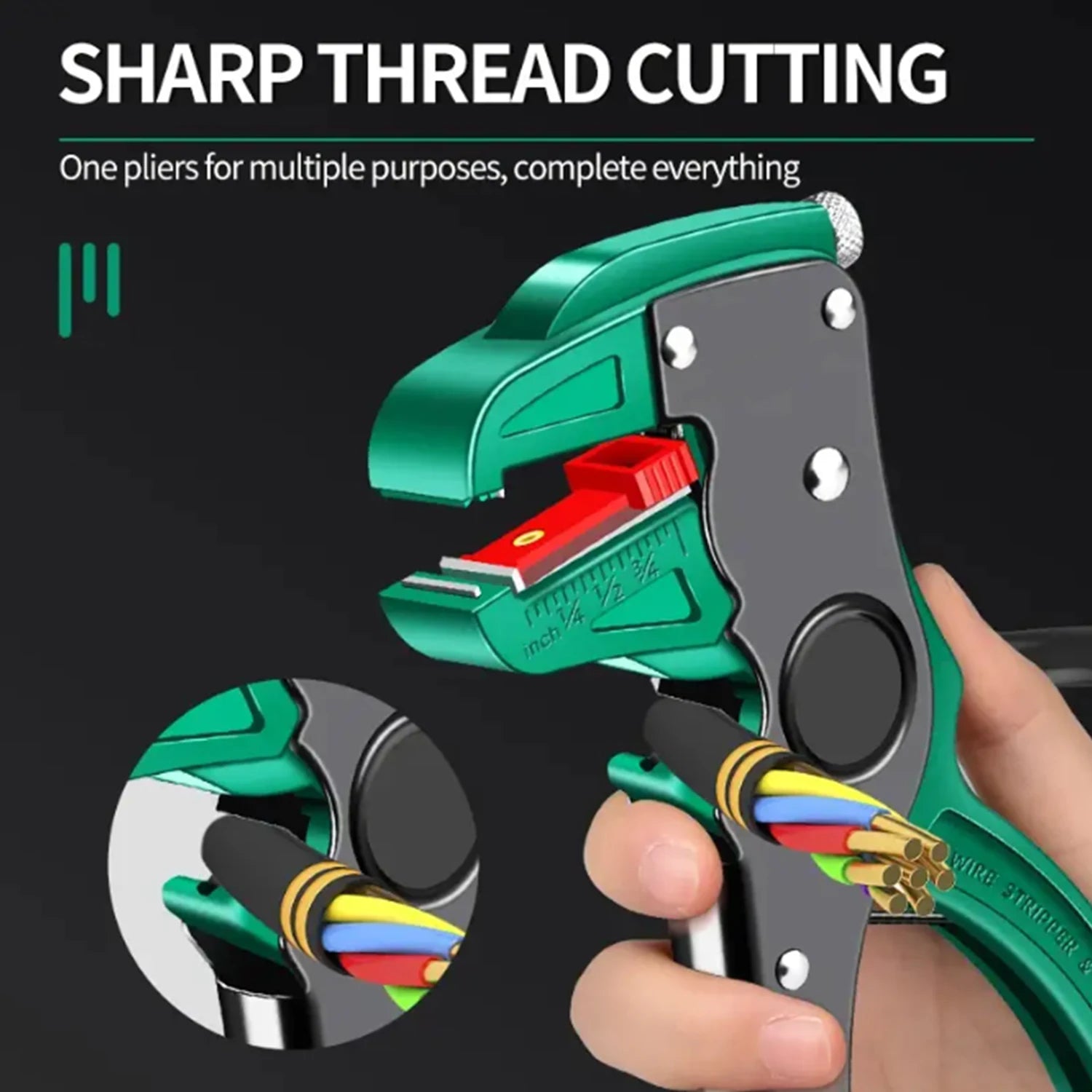 Multifunctional Duckbill Wire Stripper Automatic Wire Stripper Length Adjustable Flat Wire Cutter Wire Stripper For Electrician