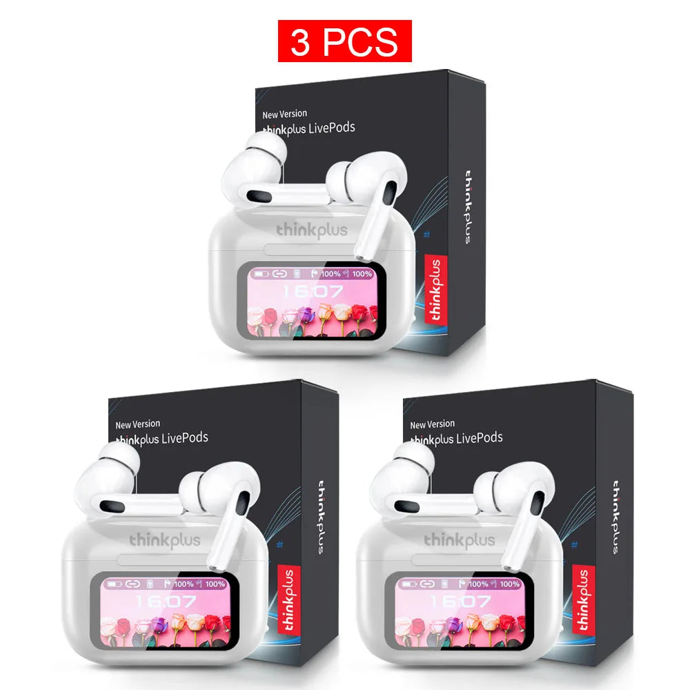 Original Thinkplus TWS Wireless Bluetooth Earphones Noise Canceling Headsets Full Color Touch Screen Headphones Hi-Fi Earbuds by MVEnergo