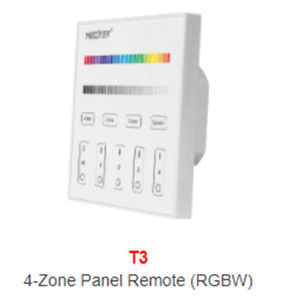 Milight B0 B1 B2 B3 B4 B8 4-Zone 8 Zone 2.4GHz Wireless WIFI Touch Panel Dimmer/RGBW/RGB + CCT LED Smart Remote Controller