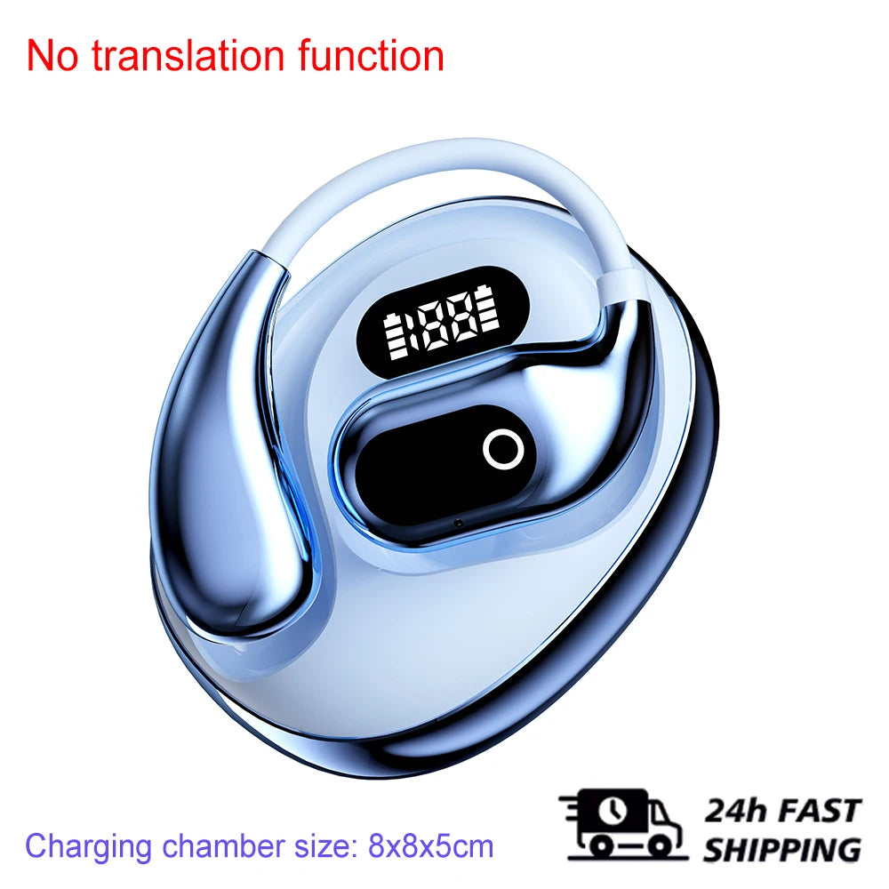 Ai Two-Way Real time Translators Earphone 144 Languages Wireless Bluetooth Smart Voice Translator Headphones For Travel Business by MVEnergo