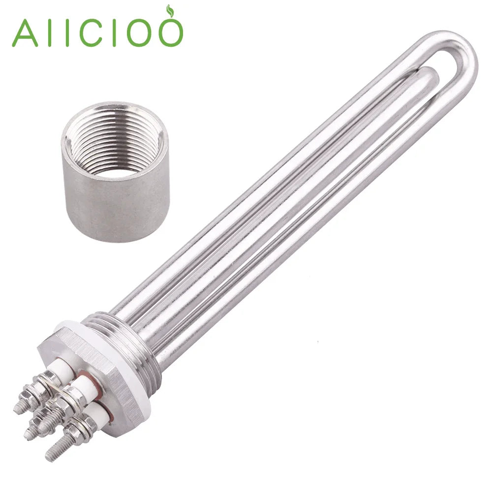 12V Heating Element Immersion Water 1 inch BSP DN25 100W 200W 300W 400W 600W Electric Solar Tubular Heater by MVEnergo