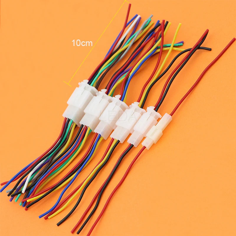 1Set 2.8mm 1/2/3/4/6/9Pin Electrical Automotive Quick Connector Male Female Socket Cable Terminal Plug For Motorcycle Ebike Car