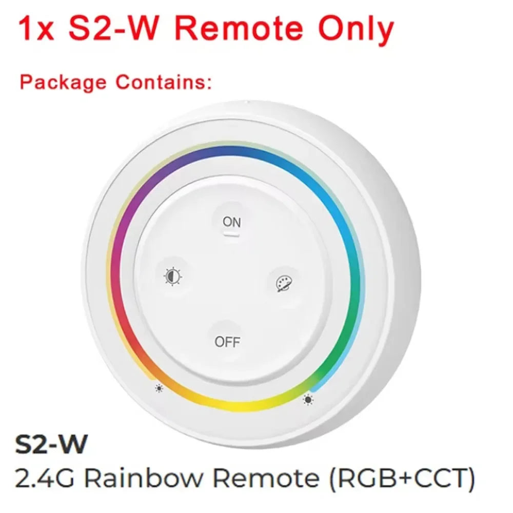 MiBoxer 2.4G Wireless RGBCCT LED Panel Remote FUT100 FUT092 FUT092B B3 T3 B4 T4 B0 B8 S2W+ C5 Y3 FUT088 FUT089 FUT089B FUT089S