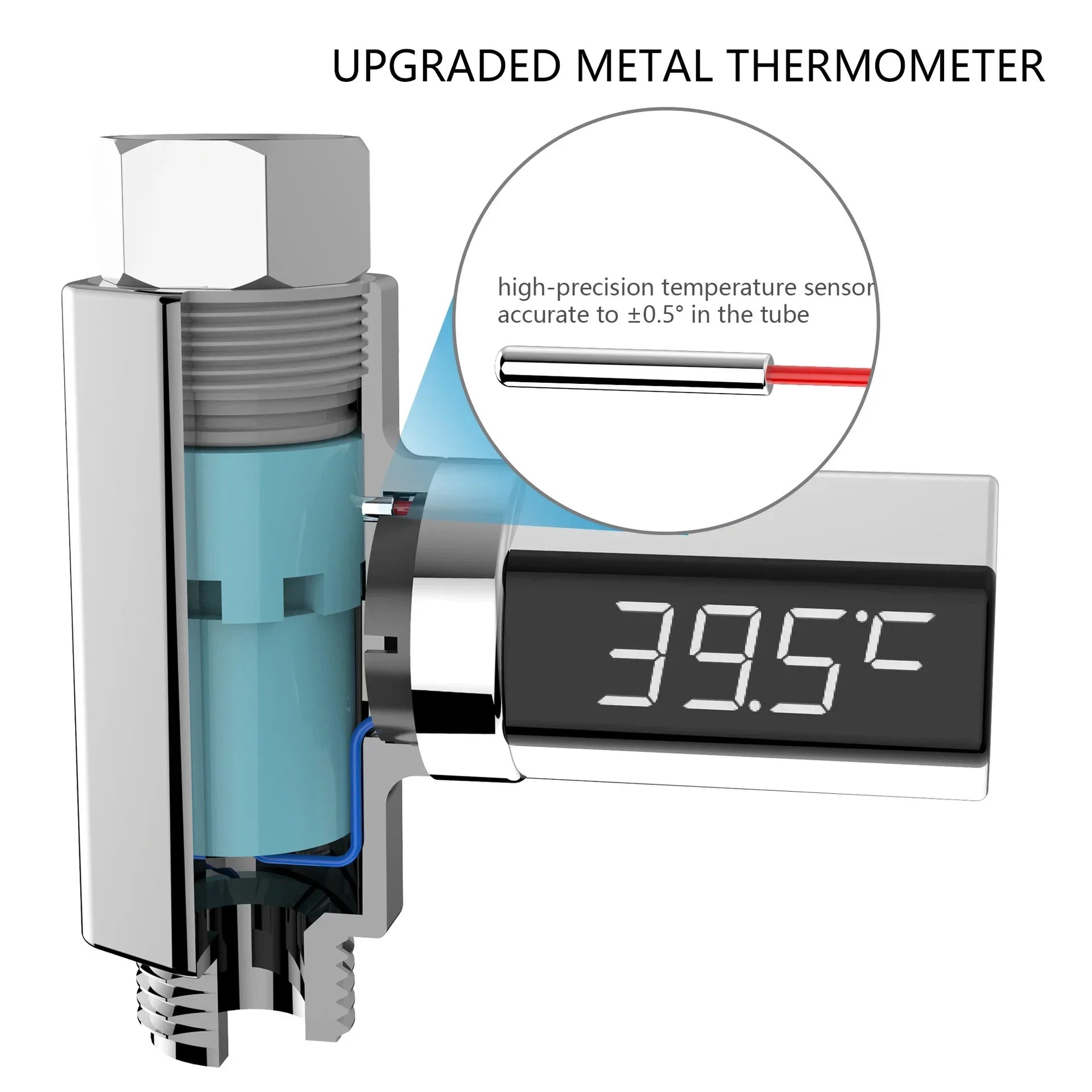 LED Display Home Water Shower Thermometer Temperature Monitor Smart Home Bathroom Accessories