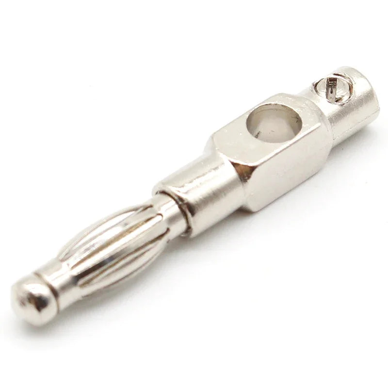 10Pcs/lot Red and Black 4mm Solderless Side Stackable Banana Plug by MVEnergo