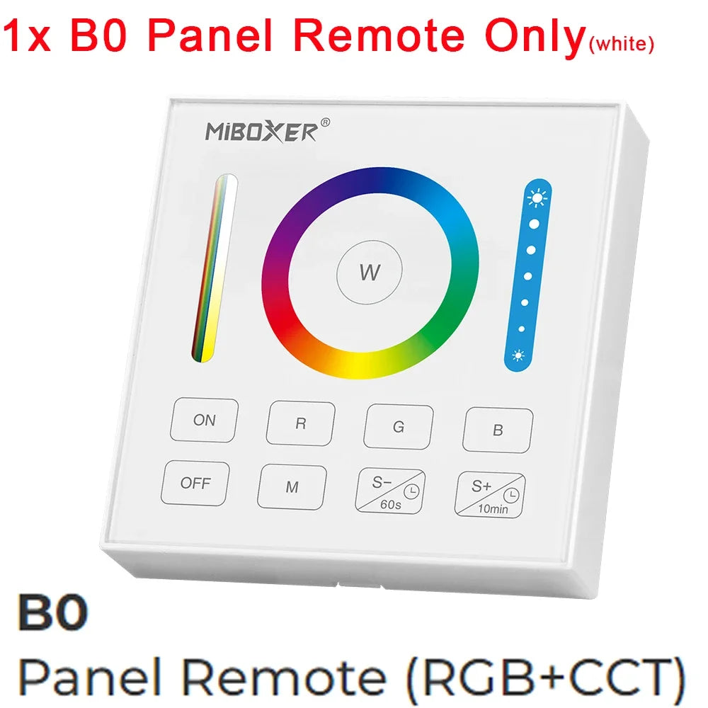 MiBoxer 2.4G Wireless Remote RGBCCT Controller FUT088 FUT089 FUT089B FUT089S FUT100 FUT092 FUT092B B3 T3 B4 T4 B0 B8 S2W+ C5 Y3