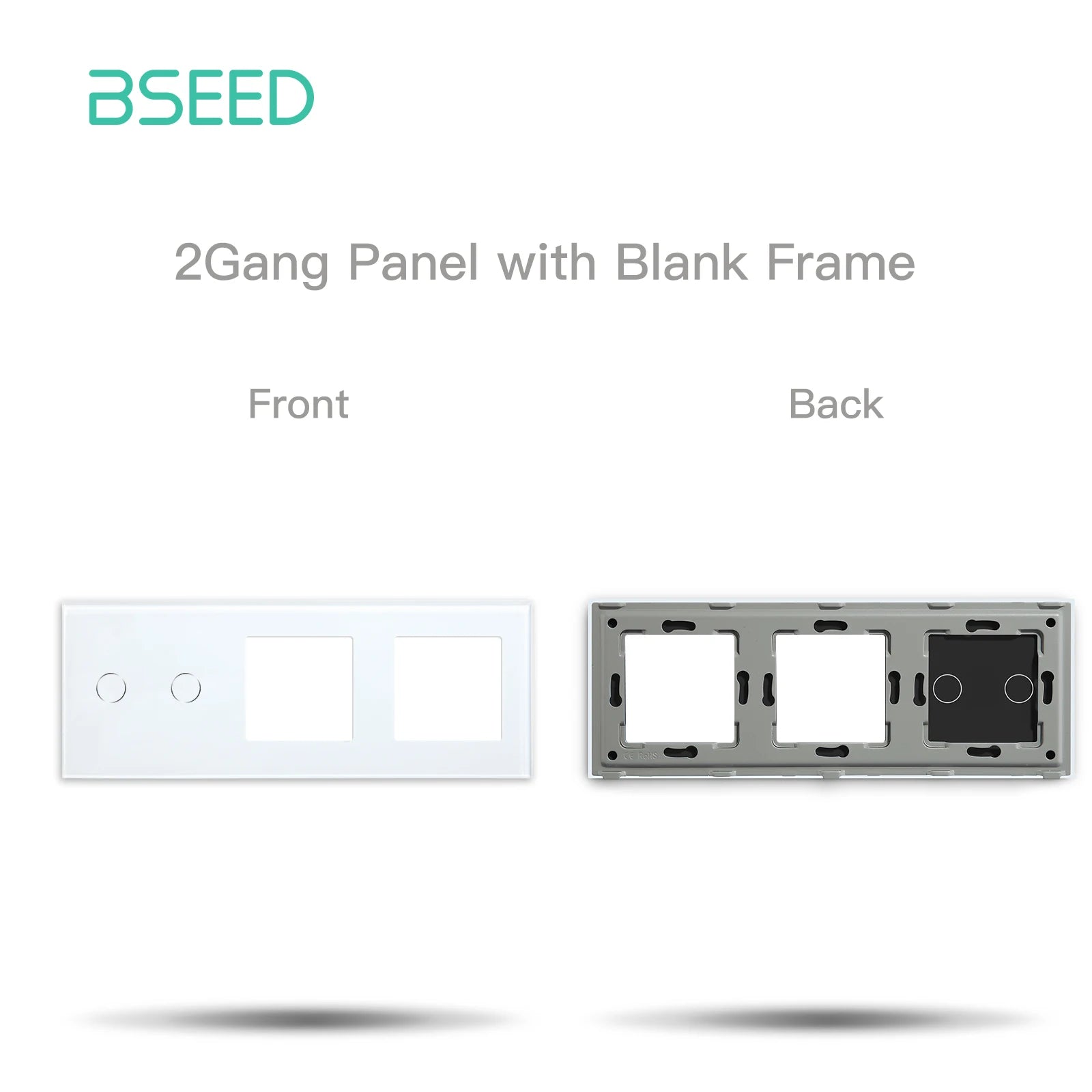 BSEED 1/2/3Gang Smart Zigbee Switches Function Part Touch Glass Front Panel EU Wall Socket Smart Plug DIY Parts Free Combination by MVEnergo