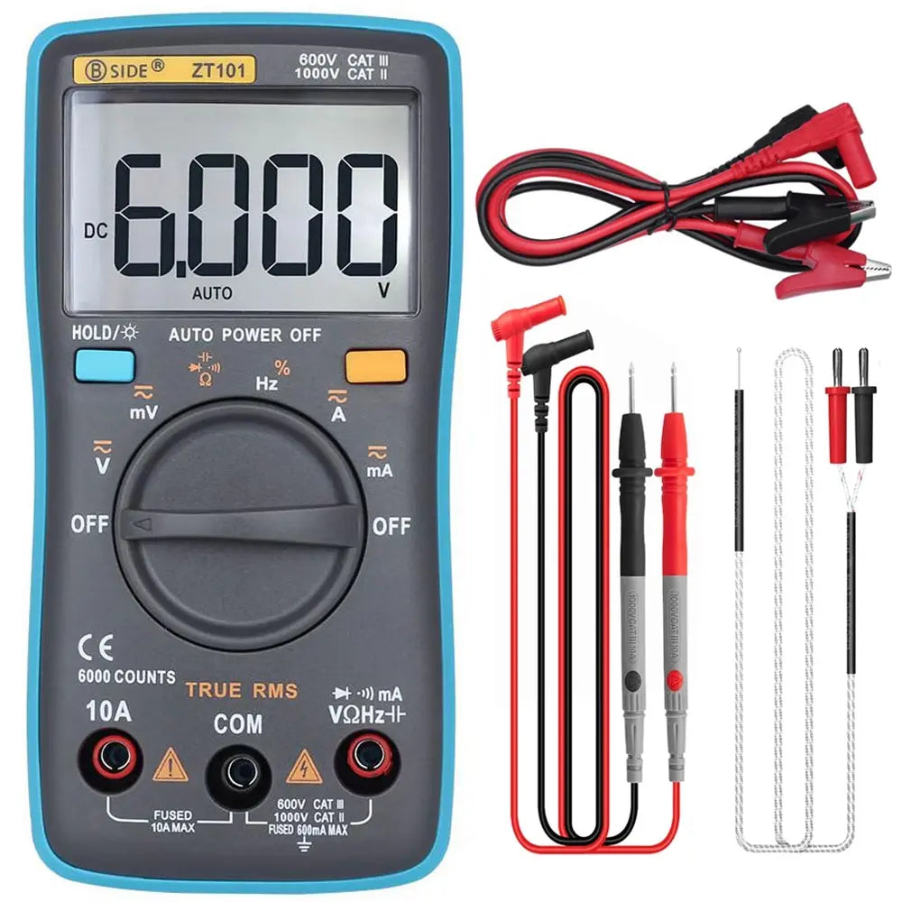 BSIDE Digital Multimeter Voltage Tester Multimetro With Continuity Frequency Resistance Capacitance Temperature Diode Test by MVEnergo