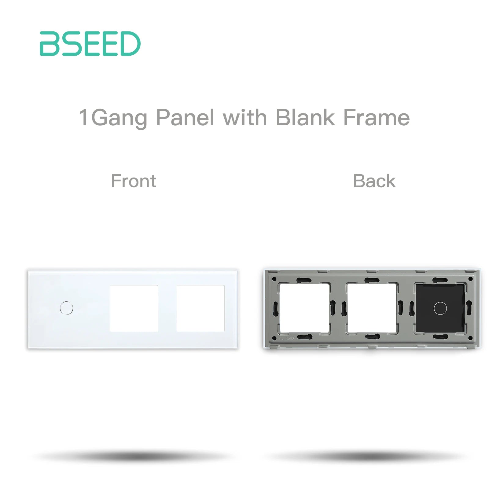 BSEED 1/2/3Gang Smart Zigbee Switches Function Part Touch Glass Front Panel EU Wall Socket Smart Plug DIY Parts Free Combination by MVEnergo
