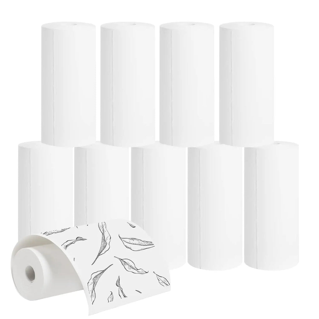 16Rolls Thermal Printer Papers 57x25mm Self-adhesive Thermal Papers HD Color Label Printers for Inkless Mini Portable Printer