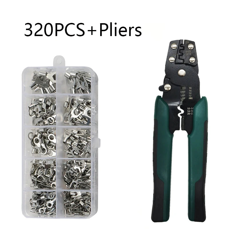 Multi-function Mini Electric Terminal Crimping Pliers With Wire Stripping Cutting Hand Crimping Tool Multiple Connector Kits