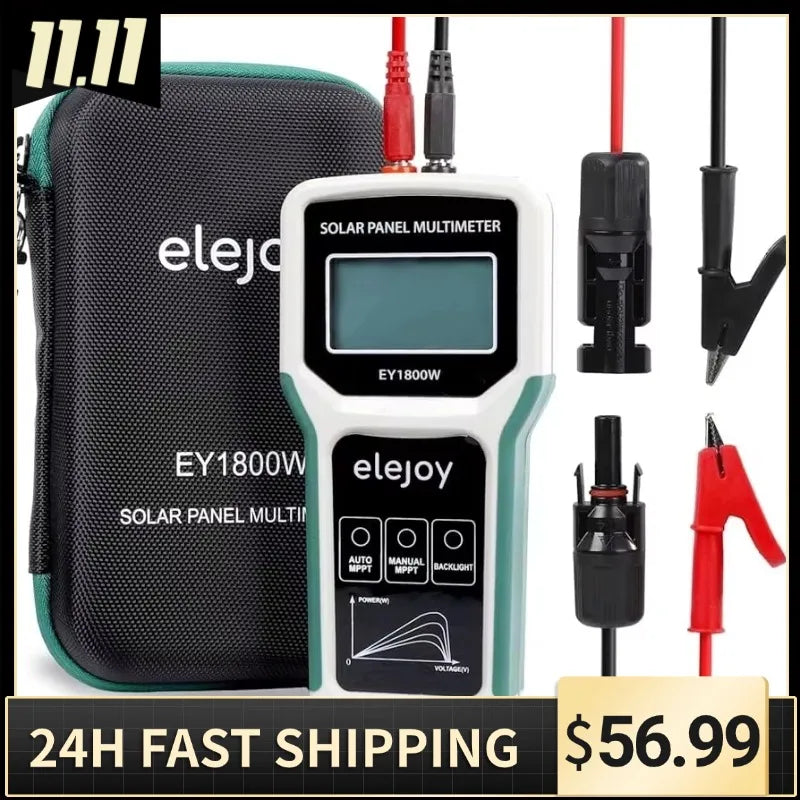 1800W Solar Panel Tester Photovoltaic Multimeter, Troubleshooting Tool with Smart MPPT Display, Upgraded Measuring Range by MVEnergo