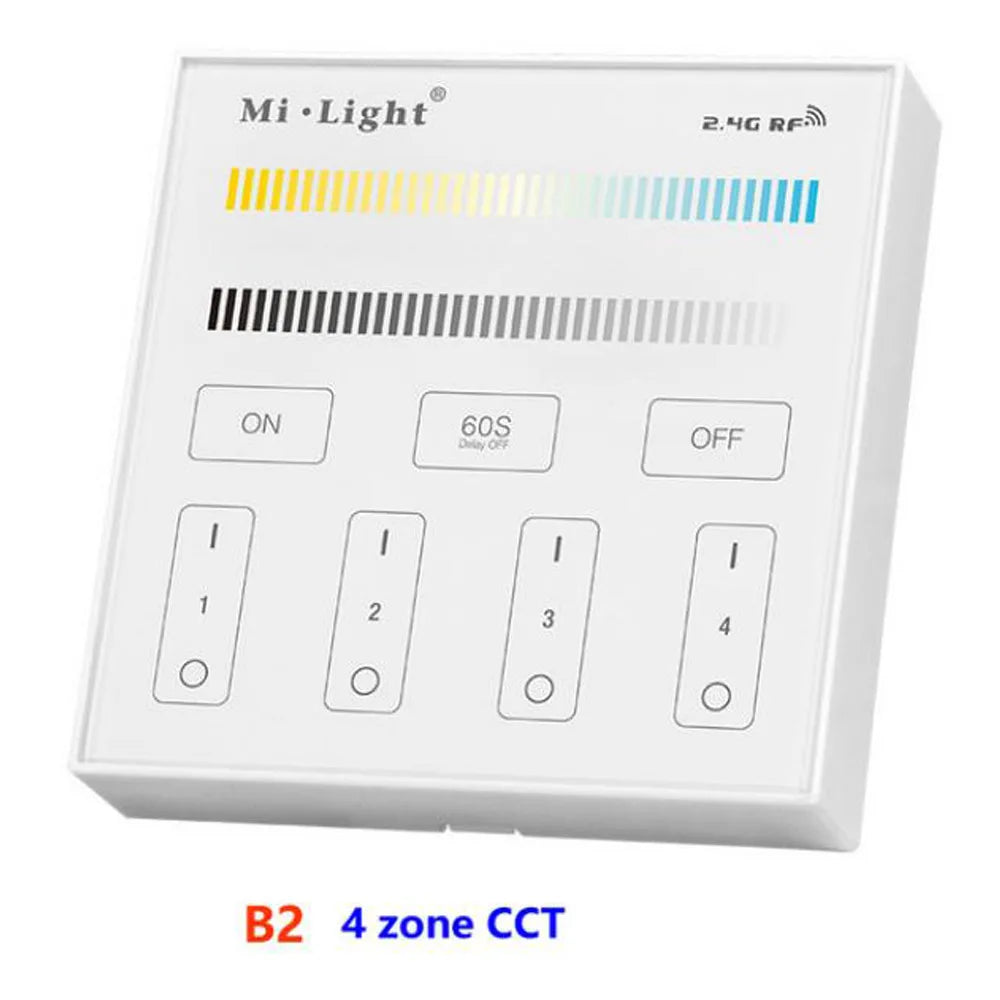 Miboxer Smart Touch Panel Dimmable Dimming/CT/RGB/RGBW/RGB+CCT LED Strip Light Controller 2.4G wireless Remote Milight b1 b4 p3