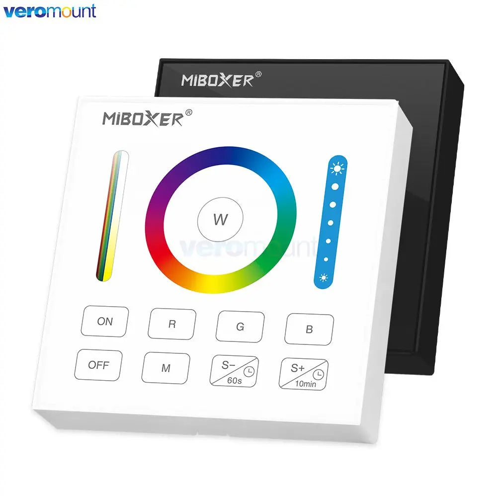 MiBoxer B0 B0-B B1 B1-B B2 B3 B3-B B4 B4-B B8 T1 T2 T3 T4 B5 Brightness/CCT/RGB/RGBW/RGBCCT Smart Panel Remote Controller Dimmer