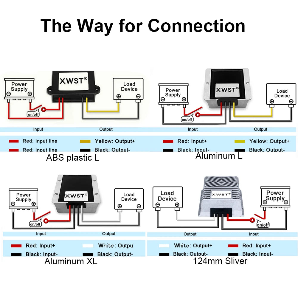 XWST DC DC Converter Boost 12V to 13.8V 15V 19V 24V 28V 36V 48V Step Up Voltage Regulator 1A-10A 25A-50A Car Laptop Power Supply by MVEnergo