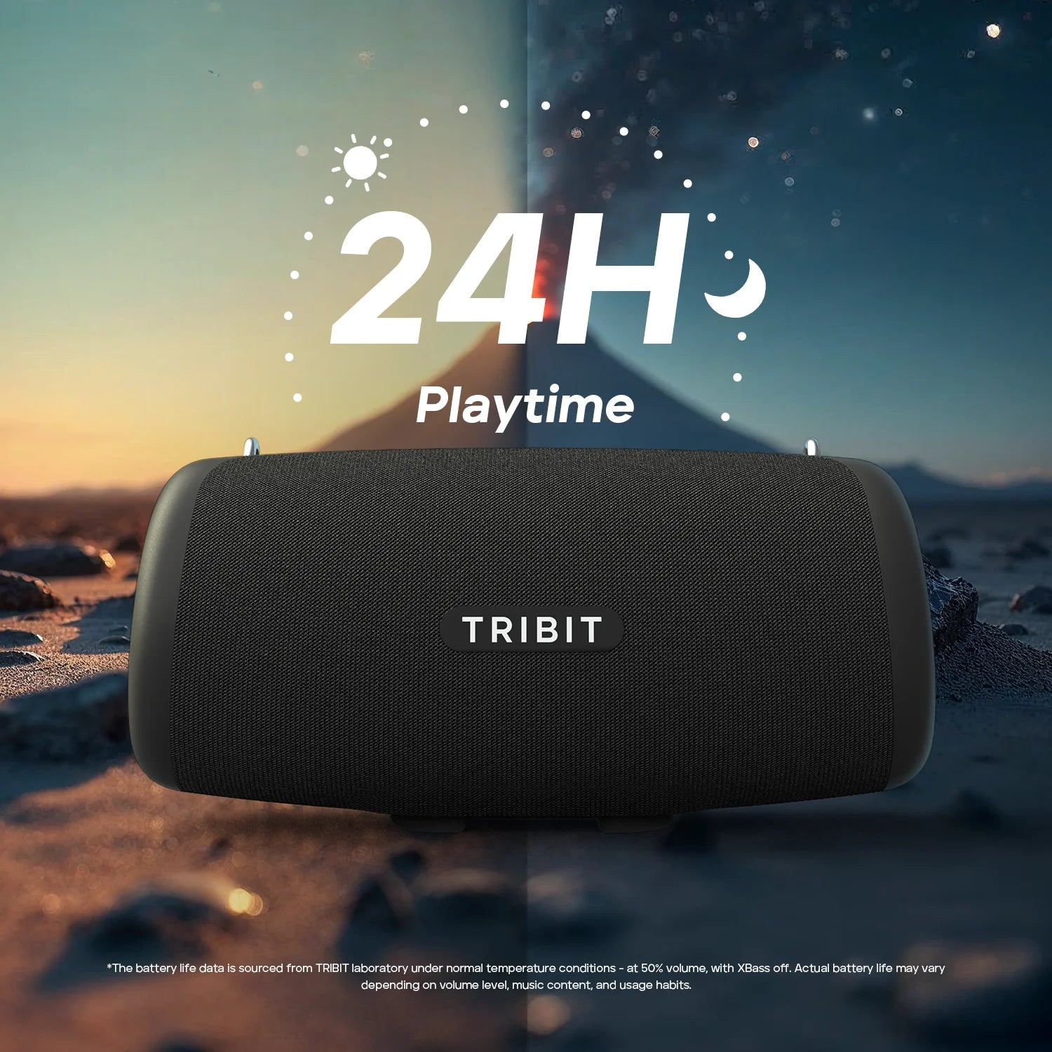 TRIBIT StormBox Lava 80W Portable Bluetooth Speaker Built-in Powerbank, APP Control, IP67 Waterproof for Outdoor, Camping, Party by MVEnergo