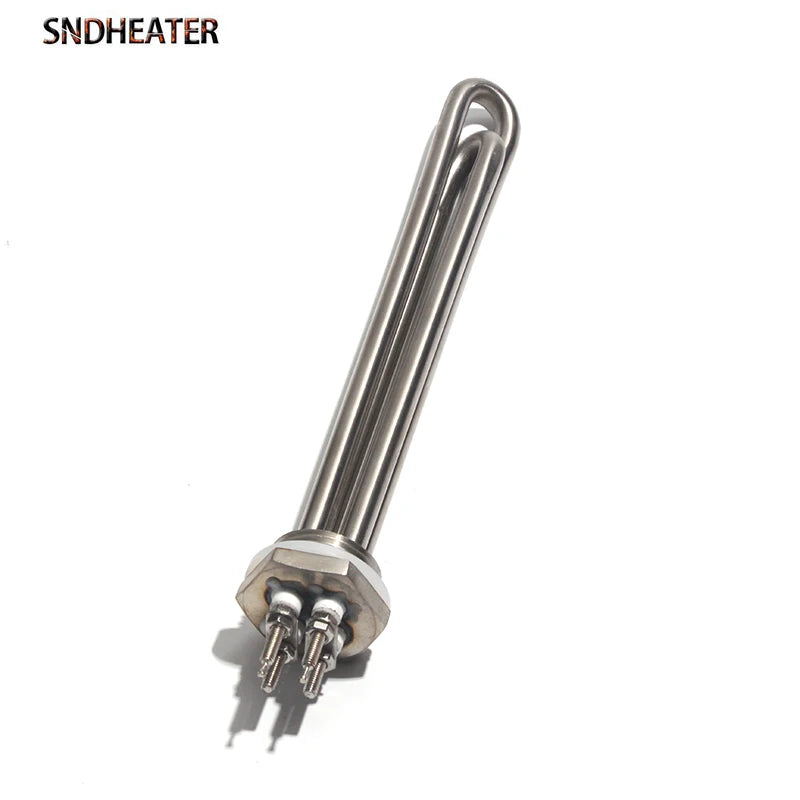 SNDHEATER 12V 24V 36V 48V Water Immersion Heater Low Voltage G1 1/4" DN25 1Inch Thread Induction Heating Tube 304SUS 300W-1.5KW by MVEnergo