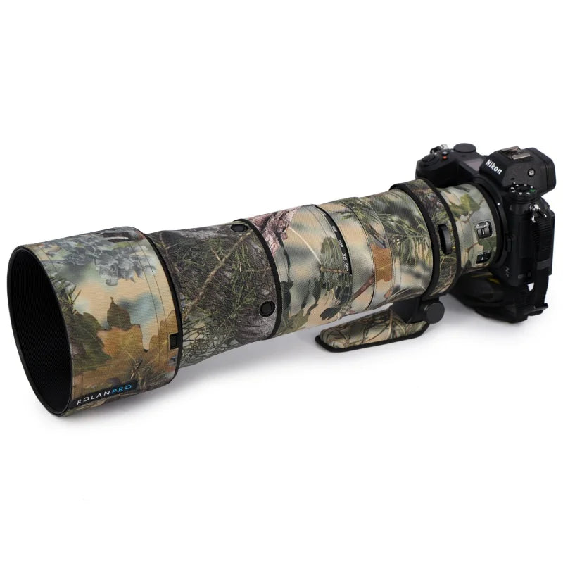 ROLANPRO Lens Coat For Nikon Z 180-600mm F/5.6-6.3 VR Waterproof Protective Case Camouflage Rain Cover Z180-600 Guns Sleeve by MVEnergo