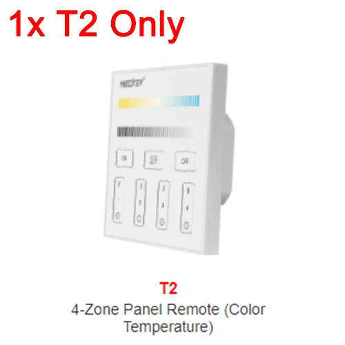 MiBoxer B0 B0-B B1 B1-B B2 B3 B3-B B4 B4-B B8 T1 T2 T3 T4 B5 Brightness/CCT/RGB/RGBW/RGBCCT Smart Panel Remote Controller Dimmer